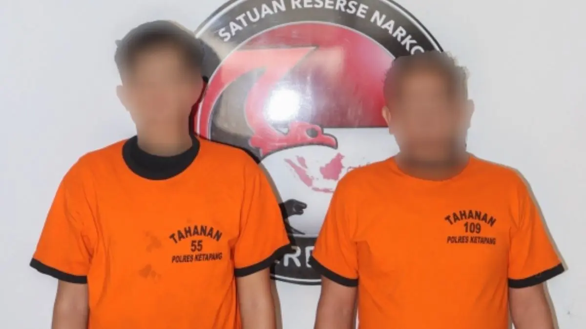 Dua tersangka berinisial J (42) dan DD (27) diringkus tanpa perlawanan. (Humas Polri)