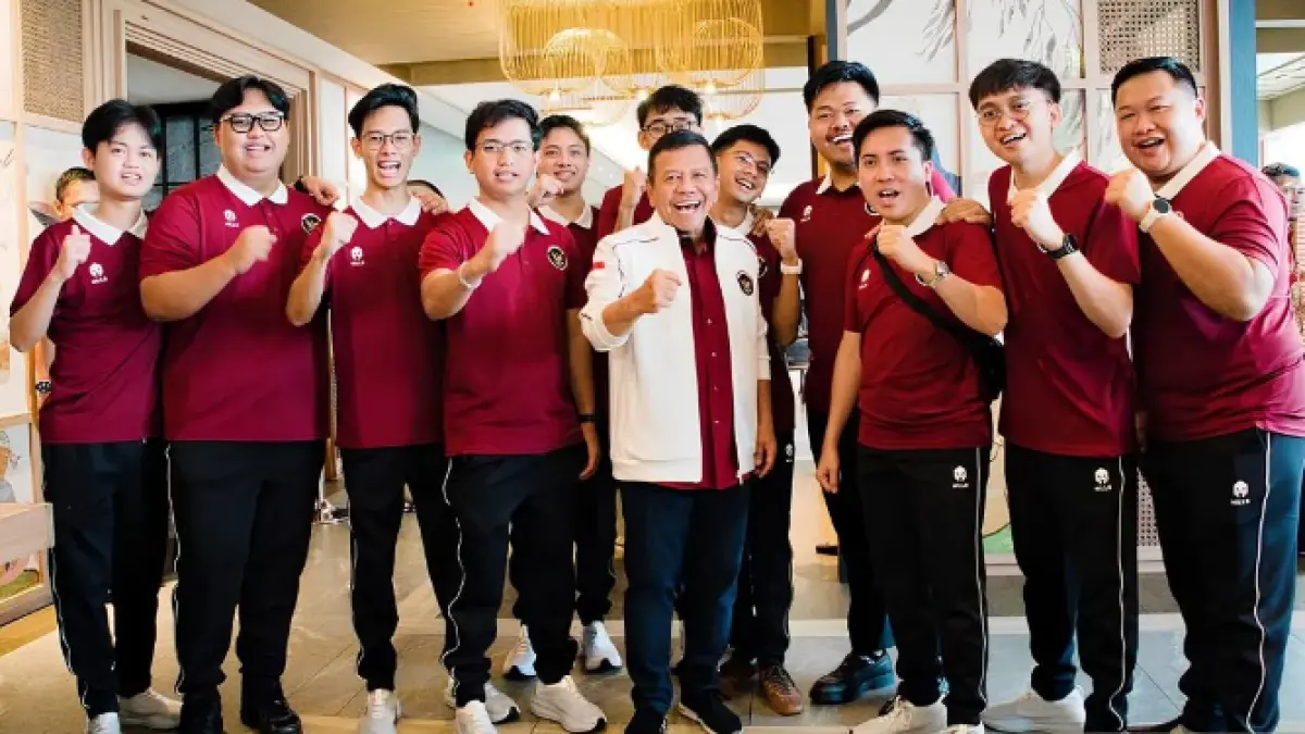 Tim nasional PUBG Mobile Indonesia pada Asian Games 2026. (ANTARA)