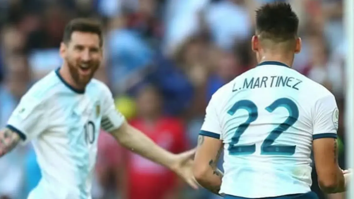 Argentina menghadapi Bolivia dalam pertandingan pertama tanpa Lionel Messi. (IG@lautaromartinez)