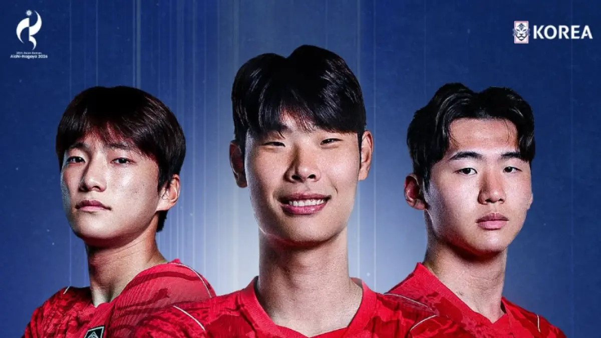 Korea Selatan U-23 menghadapi Tiongkok U-23 pada semifinal Asian Games 2026 di Nagai Stadium, Osaka, Rabu (30/9). (IG@thekfa)
