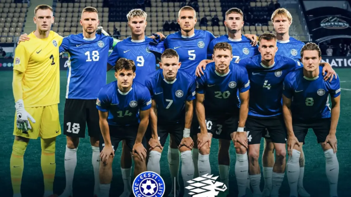 Estonia bersiap menghadapi Luxembourg dalam lanjutan UEFA Nations League 2026/2027 di A. Le Coq Arena, Tallinn. (IG@eestijalgpall)