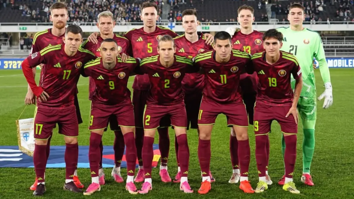 Timnas Belarusia bersiap menghadapi San Marino dalam lanjutan UEFA Nations League 2026/2027. (IG@belarus_football_team)