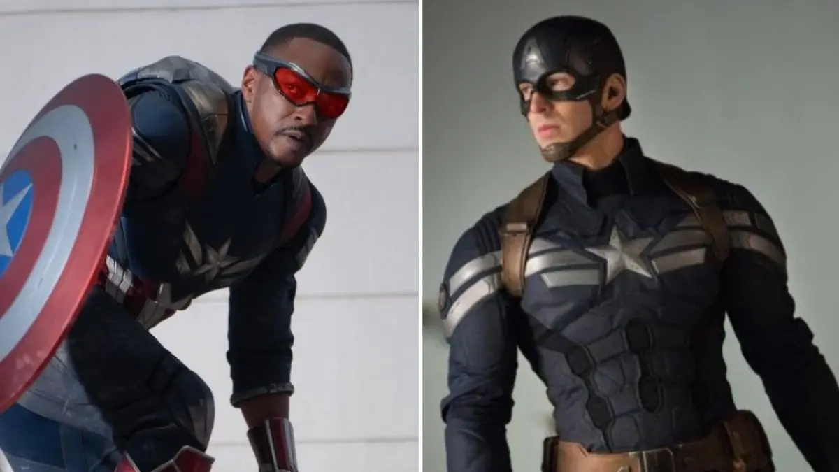 Captain America versi Sam Wilson dan Steve Rogers.