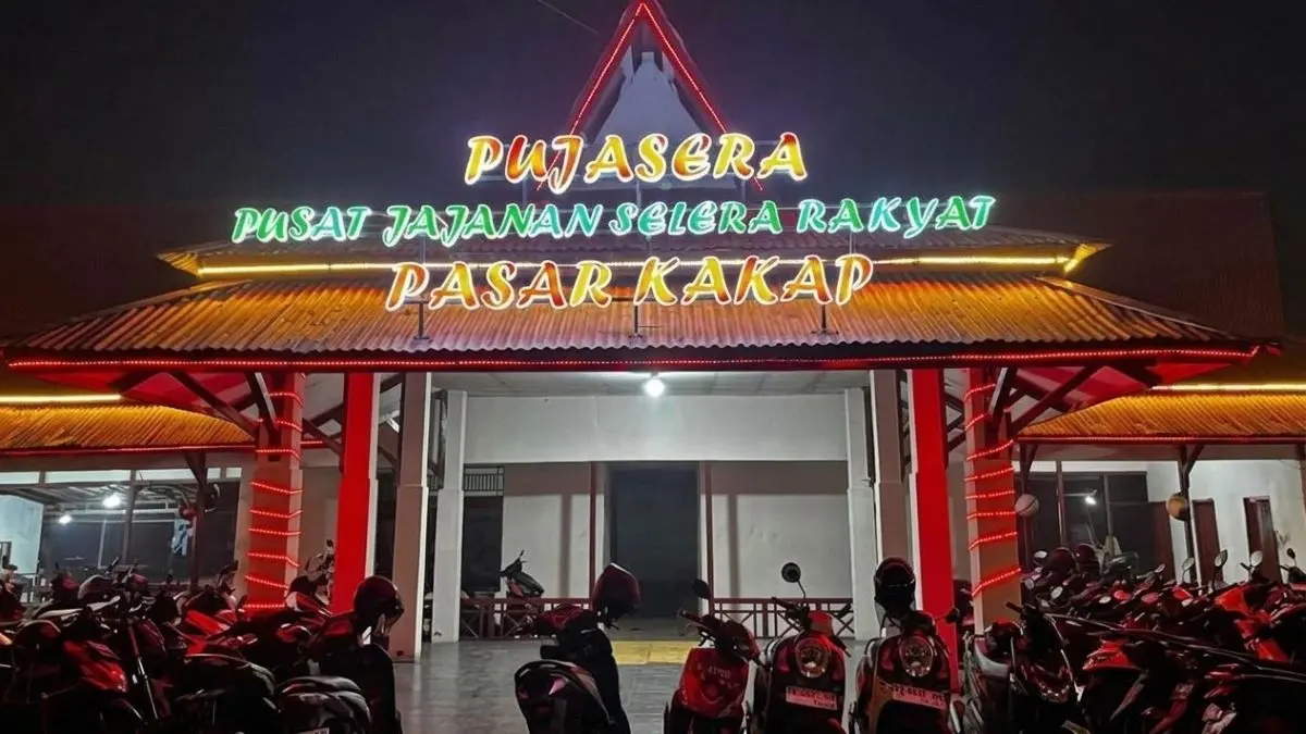 Pujasera Pasar Kakap, Kubu Raya. (Antara)