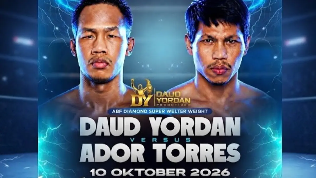 Link Live Streaming Daud Yordan vs Ador Torres.