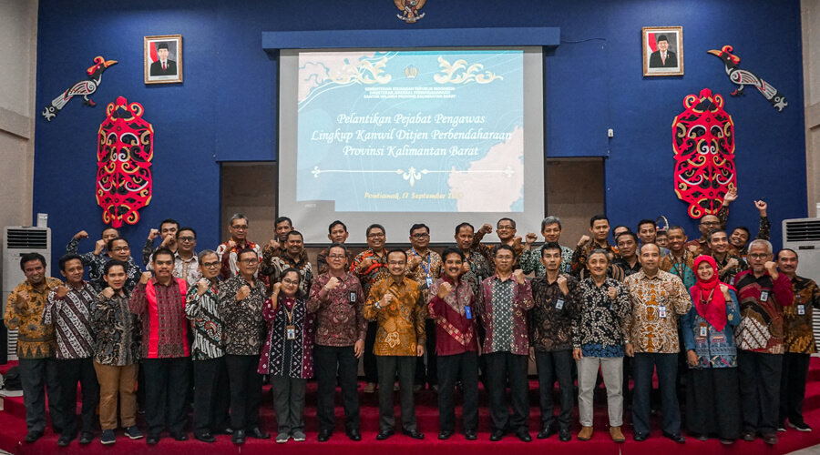 RAPAT KOORDINASI: Rakor pengelolaan kinerja tahun 2019 dirangkai dengan pelantikan 14 pejabat pengawas di lingkungan Kanwil DJPb Provinsi Kalbar.IST