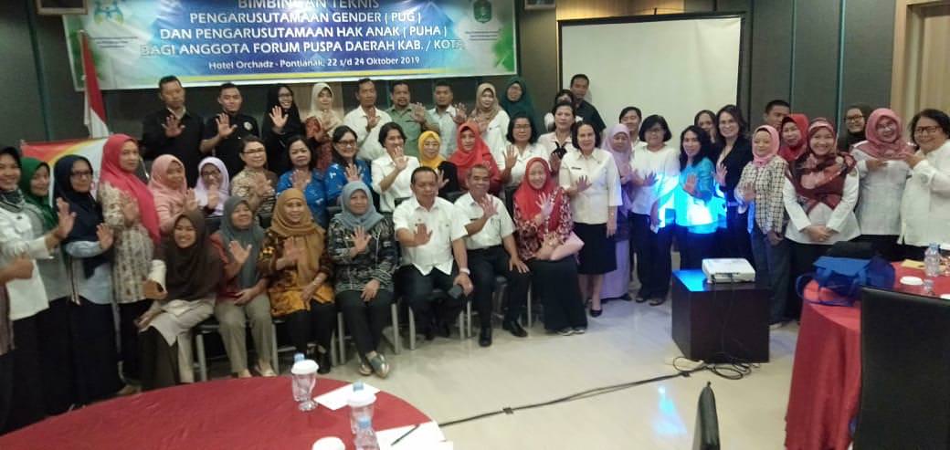 Kegiatan diskusi yang digelar oleh Dinas PPPA Kalbar, pada 23-24 Oktober 2019.