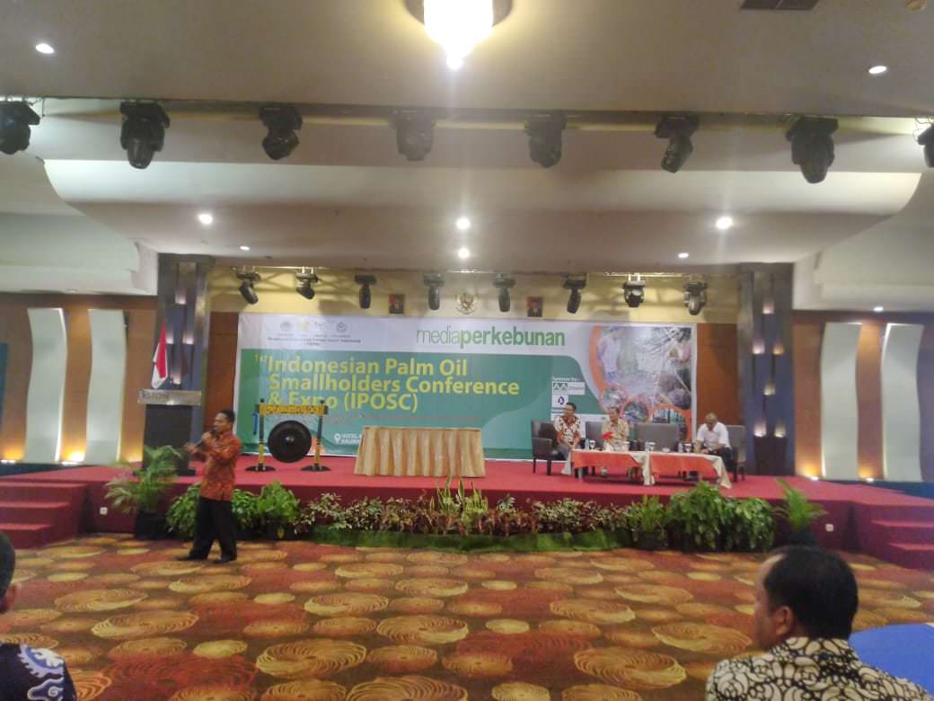 Kegiatan Indonesian Palm Oil Smallholder Conference & Expo, yang dilaksanakan di Hotel Aston Pontianak, Rabu (27/11).