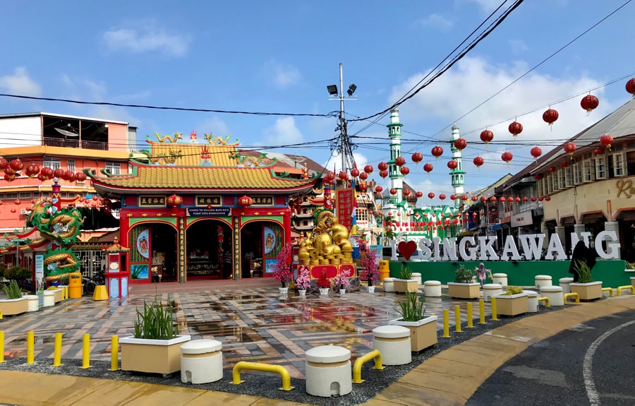 Pusat Kota Singkawang yang makin cantik, siap menyambut wisatawan. foto Shando Safela
