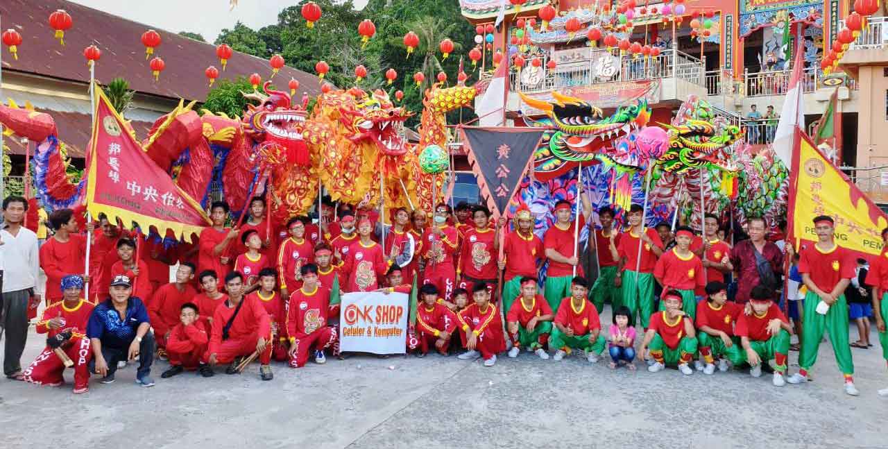 KE SINGKAWANG: Naga Pemangkat yang bakal dimainkan di kota Singkawang dalam perayaan Imlek dan Cap Go Meh 2020.OZY/PONTIANAKPOST