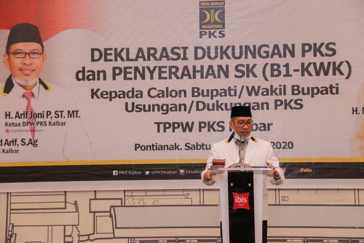 Ketua DPW PKS Kalbar Arif Joni Prasetyo