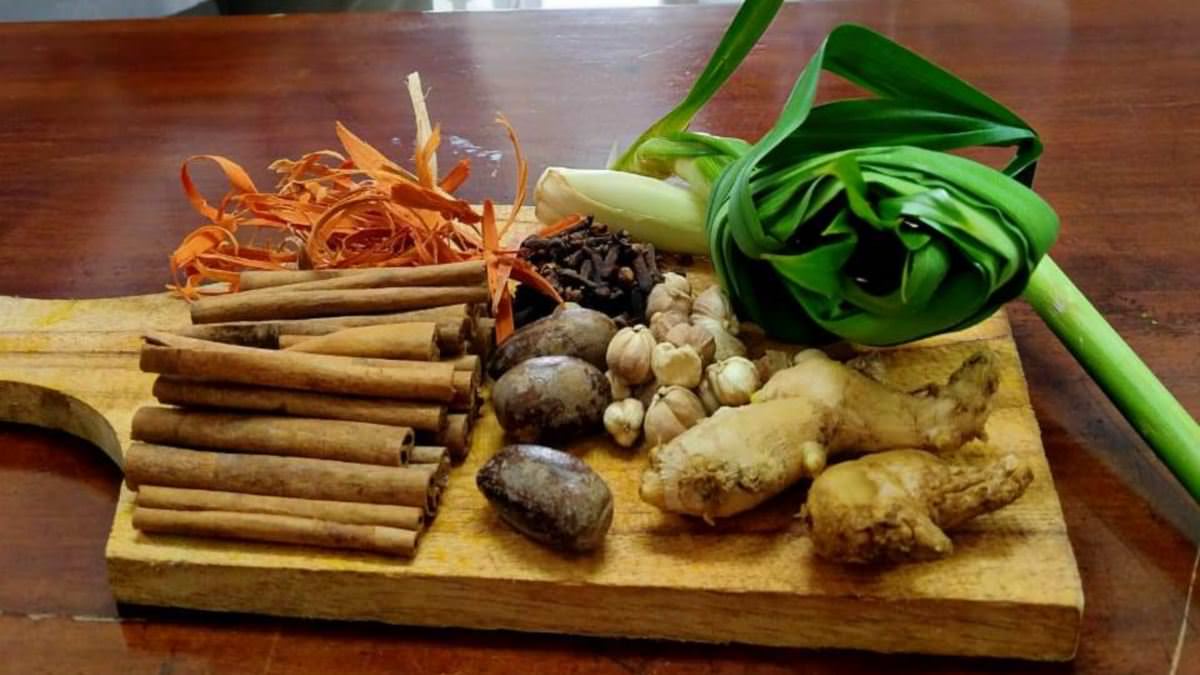 Ilustrasi tanaman rimpang