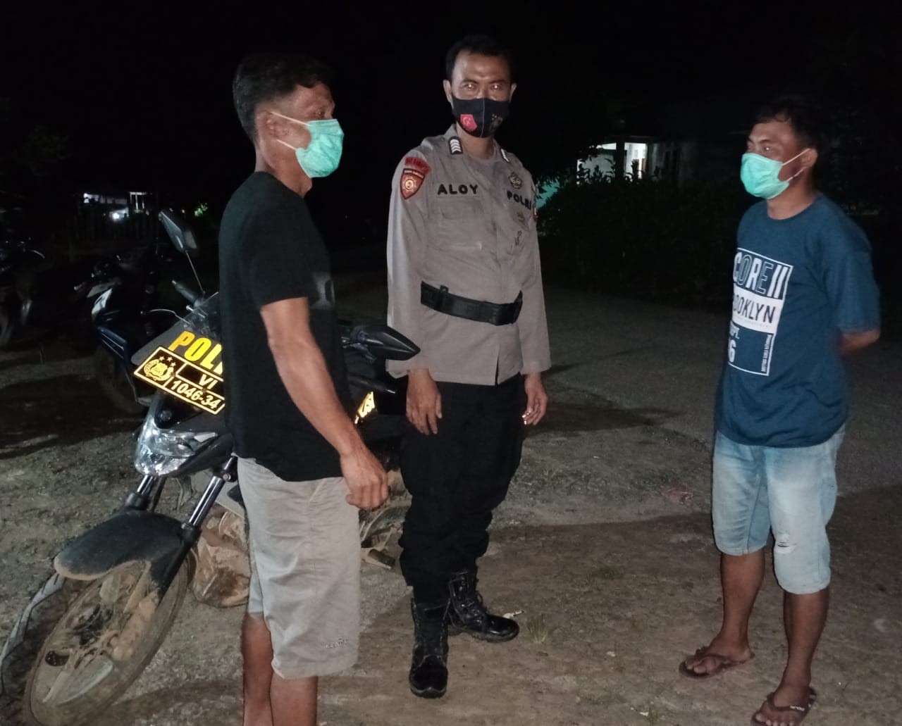 Patroli malam yang digelar Polsek Meranti.