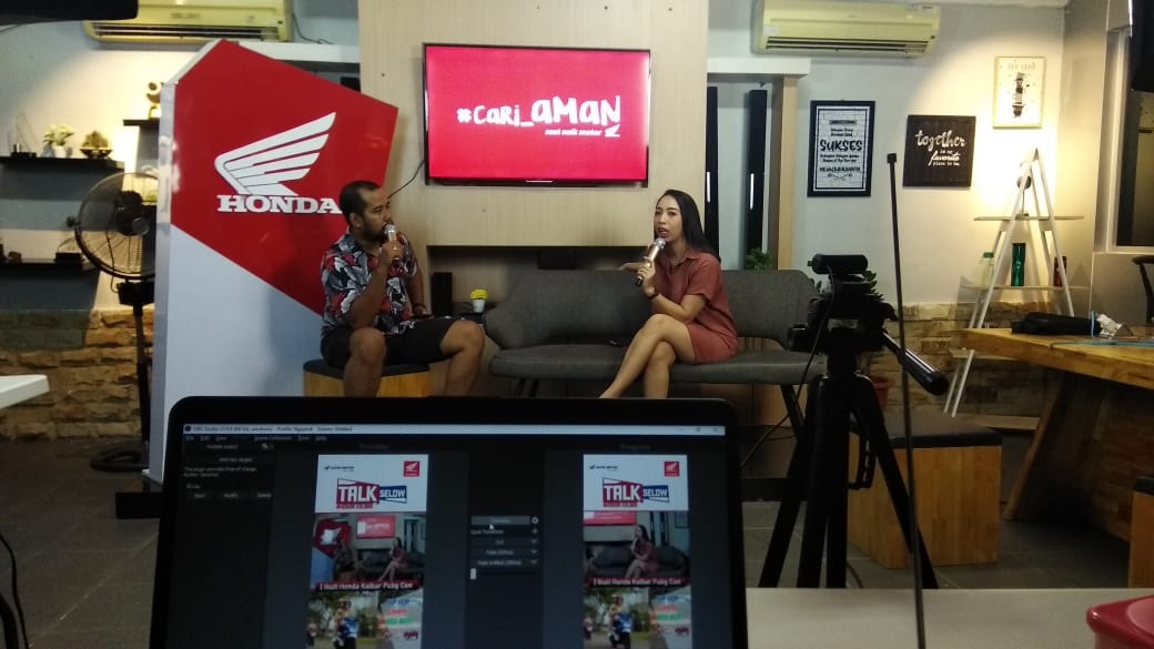 KREATIF: Astra Motor Kalbar menggelar talkshow virtual bertena DJ, untuk mengembangkan bakat bermusik kawula muda.  ARISTONO/PONTIANAK POST