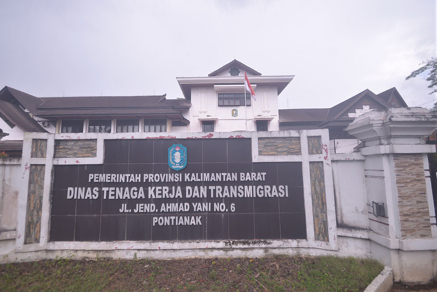 Dinas Tenaga Kerja dan Transmigrasi Provinsi Kalimantan Barat. MEIDY KHADAFI/PONTIANAK POST