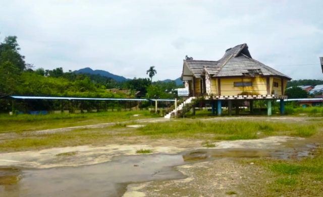  LAHAN TERMINAL: Potret lahan di lingkungan gedung Balai Penyuluhan Pertanian Kabupaten Bengkayang. Lokasi tersebut disinyalir menjadi tempat dibangunnya terminal tipe B kabupaten Bengkayang dalam waktu dekat.FOTO ISTIMEWA