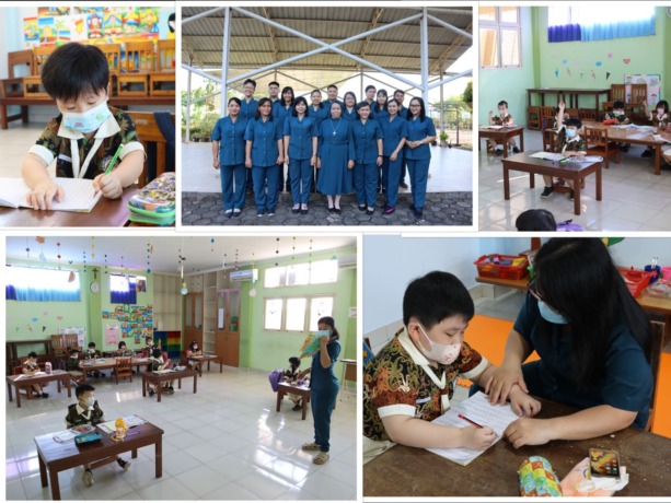 Beberapa kegiatan yang diselenggarakan  di sekolah Gembala Baik Pontianak. (IST)