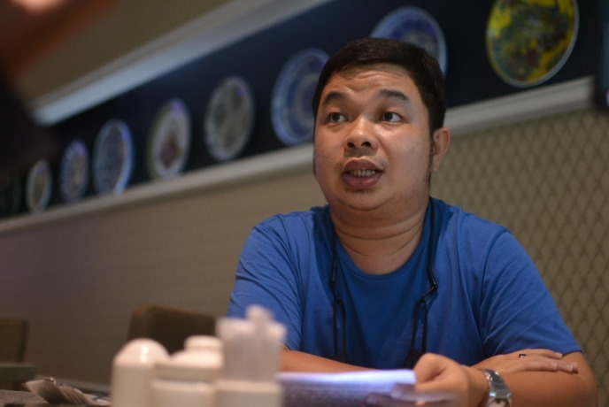 MENANGKAN GUGATAN: Komisaris PT SBI, Dery Ludianto menyampaikan hasil gugatan perdata yang dimenangkan PT SBI dan membantah tuduhan penipuan dan penggelapan yang ditudingkan mantan Direktur Operasional PT SBI, Djoko.