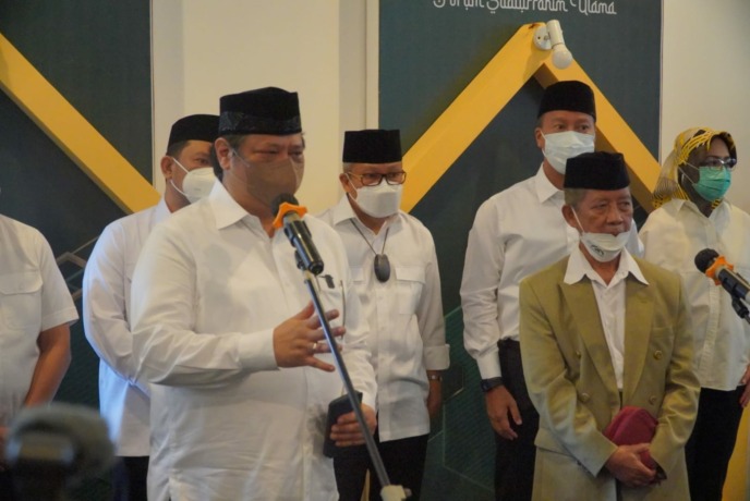 Airlangga Hartarto Minta Doa Ulama Sulsel agar UMKM Indonesia Bangkit Paska Pandemi. (IST)