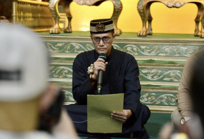Sultan Pontianak, Syarif Melvin Alkadrie. foto Arief Nugroho