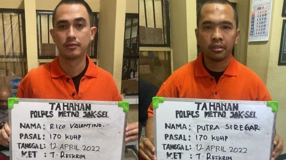 Bos PS Store, Putra Siregar bersama rekannya Rico Valentino diringkus Polrestro Jakarta Selatan. (Istimewa)