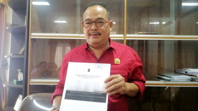 Thomas alexande, Ketua Bapemperda DPRD Provisnsi Kalimantan Barat. (IST)