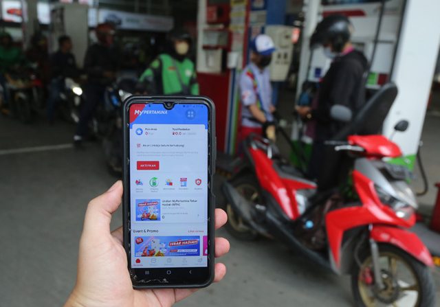 Ilustrai aplikasi Mypertamina. (Jawa Pos)