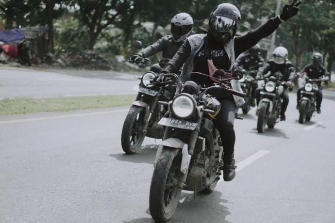 Gathering Regional, Komunitas XSR Brotherhood Indonesia melakukan touring bersama. (IST)