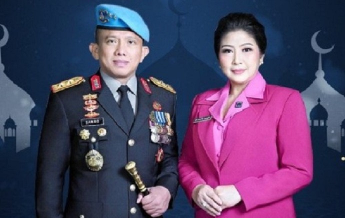 Ferdy Sambo dan istri, Putri Chandrawati. (Istimewa)