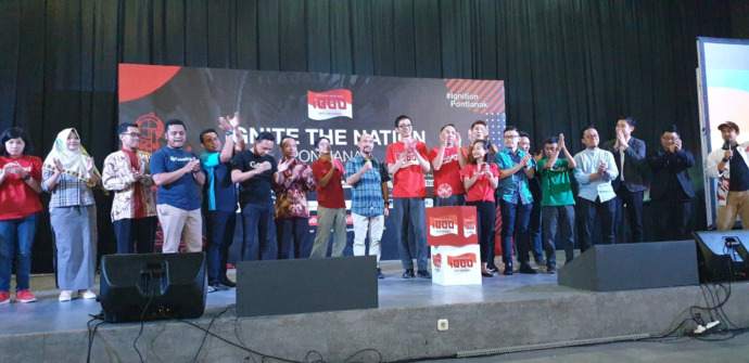 Pelaksanaan 1000 Startup Digital Ignition Pontianak beberapa waktu lalu. (Istimewa)