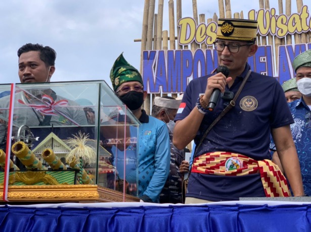 Roadshow Menteri Pariwisata dan Ekonomi Kreatif (Menparekraf) Sandiaga Salahuddin Uno dalam Anugerah Desa Wisata Indonesia (ADWI) 2022. (IST)