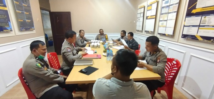 Tim Wasops Bina Karuna Kapuas II Polda Kalbar mengunjungi Polres Landak, Rabu (31/8). (Istimewa)