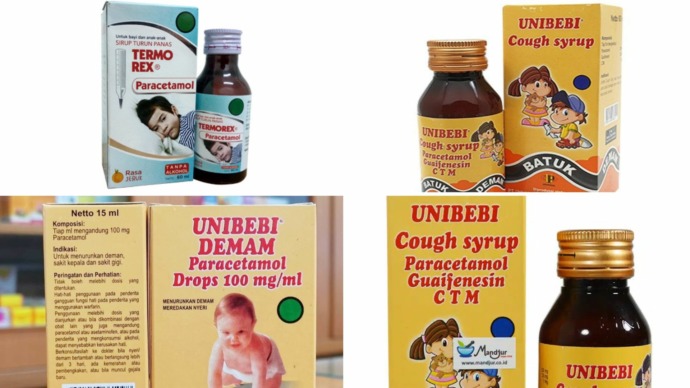 Sirup: Obat Sirup yang memiliki kandungan EG melebihi batas