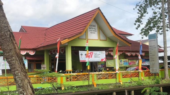 Puskesmas Siantan Hulu, Pontianak. (Ahmad Fauzi/Pontianak Post)