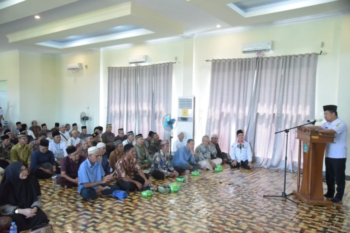 MANASIK HAJI: Suasana kegiatan Bimbingan Manasik Haji mandiri yang akan diberangkatkan pada 2023. IST