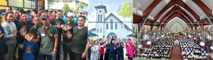 HUT: Rangkaian kegiatan 109 Tahun Gereja Katolik Kristus Raja Paroki Sambas dilaksanakan. Mulai jalan sehat serta Misa Agung yang dipimpin Uskup Agung Pontianak. IST