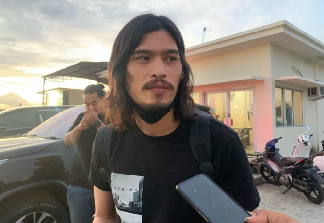 Virzha saat tiba di Bandara Supadio Pontianak. foto Shando Safela