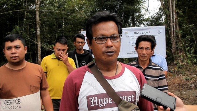 INVESTASI: Pihak perusahaan menjelaskan investasi pohon akasia di Kecamatan Balai Batang Tarang dan Tayan Hilir, yang mulai dilaksanakan awal 2023.