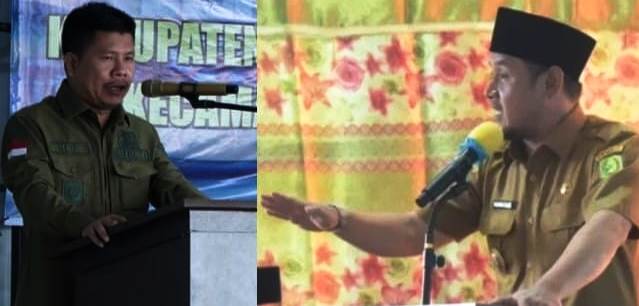 MUSRENBANG : Bupati dan Wakil Bupati Sambas secara terpisah hadiri kegiatan Musrenbang tingkat kecamatan. Diharapkan ajang tersebut menjadi tempat musyawarah untuk memperjuangkan pembangunan di wilayah masing-masing. FOTO : ISTIMEWA / FAH / SAMBAS