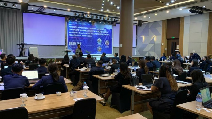 PT Bestprofit Futures (BPF) cabang Pontianak berkolaborasi dengan Bappebti menggelar seminar dan pelatihan dalam upaya meningkatkan kualitas, layanan, serta perlindungan kepada nasabah. foto Istimewa