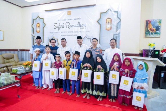 SANTUNAN: CMI memberikan santuan kepada 270 anak yatim yang berada di ring satu wilayah operasional yang tersebar di beberapa wilayah. IST