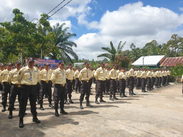 ILUSTRASI Pelatihan Satpam.