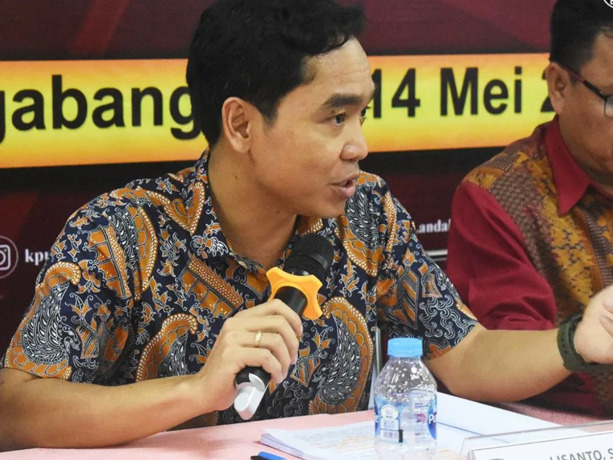 Ketua Komisi Pemilihan Umum (KPU) Kabupaten Landak, Lisanto.