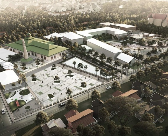 Foto: Desain Masjid Agung Singkawang. (IST)