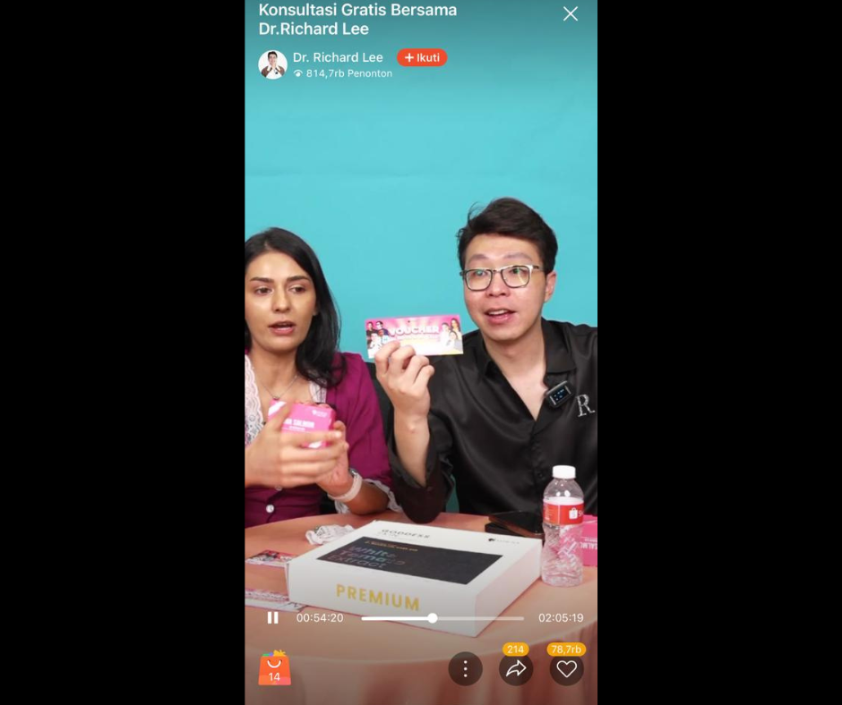 Capture Shopee Live Dr Richard