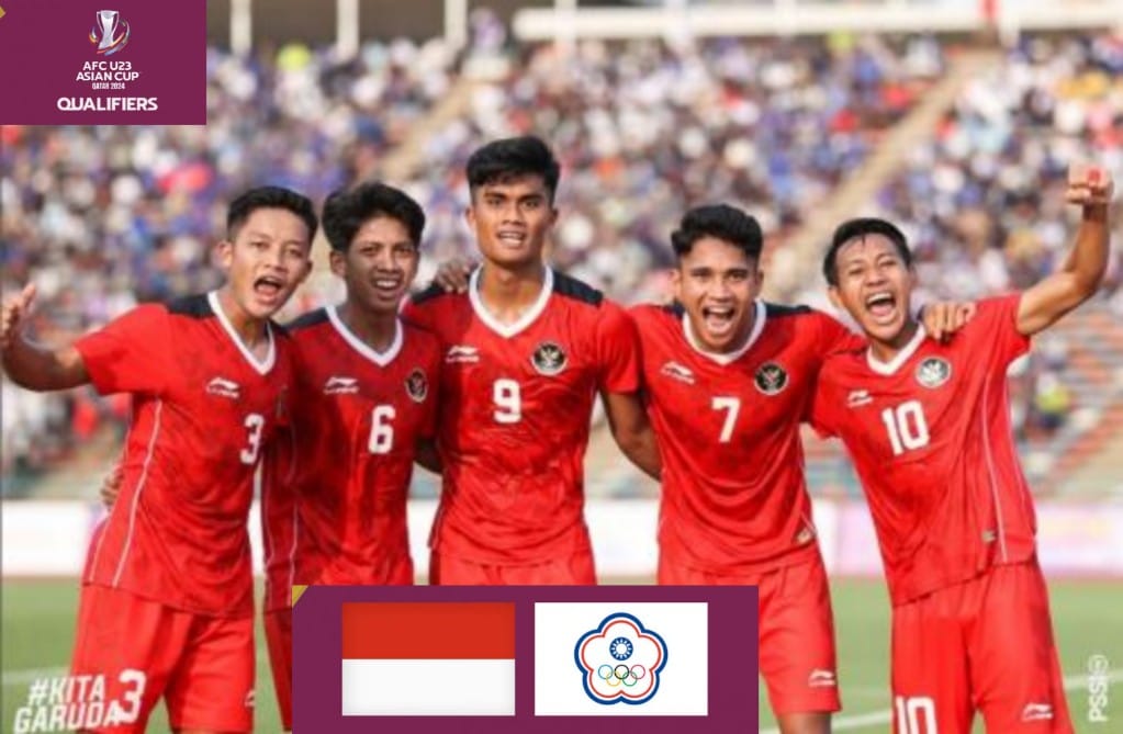 Timnas Indonesia U-23 akan bertemu Chinese Taipei U-23 malam ini