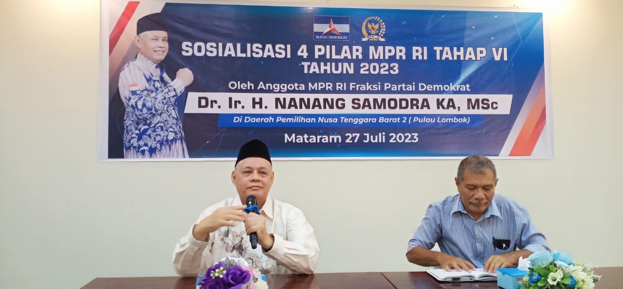 Sosialisasi empat pilar MPR RI Nanang Samodra