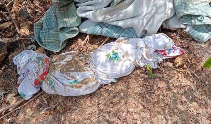 BAYI TAK BERDOSA: Jasad bayi ditemukan terkubur di dekat arena pacuan kuda Kelurahan Sambinae, Kecamatan Rasanae Barat, Kota Bima, Selasa (12/9/23).