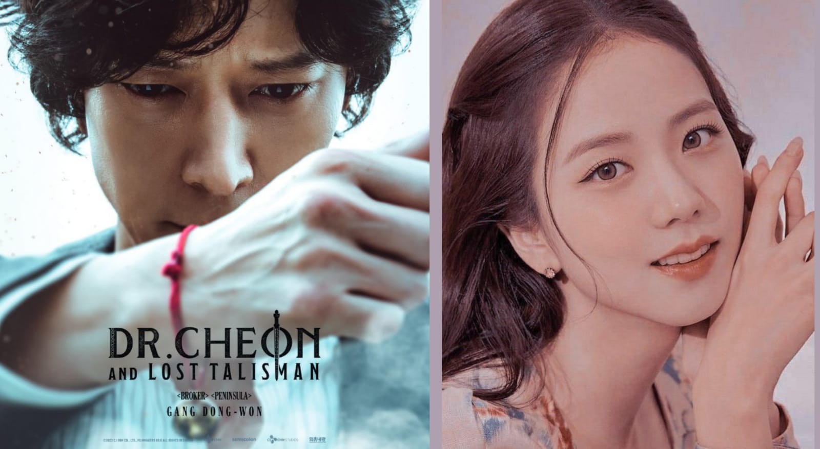 Poster Film Dr Cheon and Lost Talisman (kiri) dan Jisoo Blackpink (