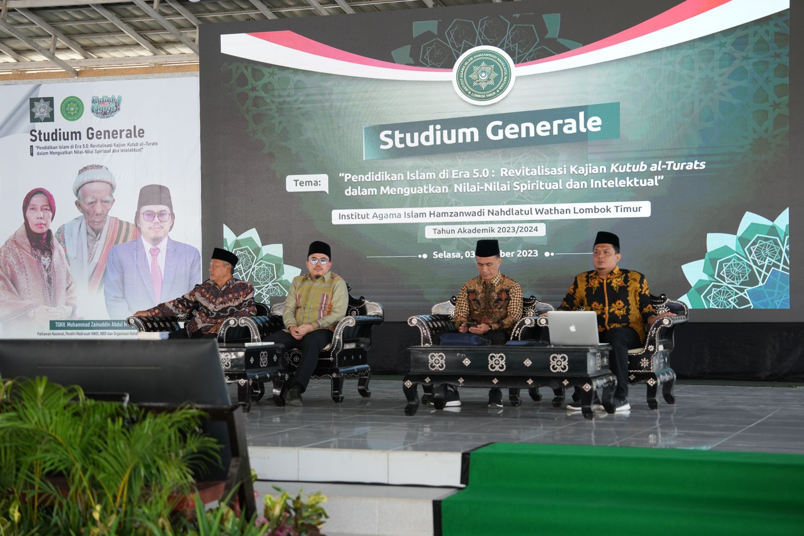 SERIUS: Para pemateri dalam stadium generale IAIH NW Lotim.